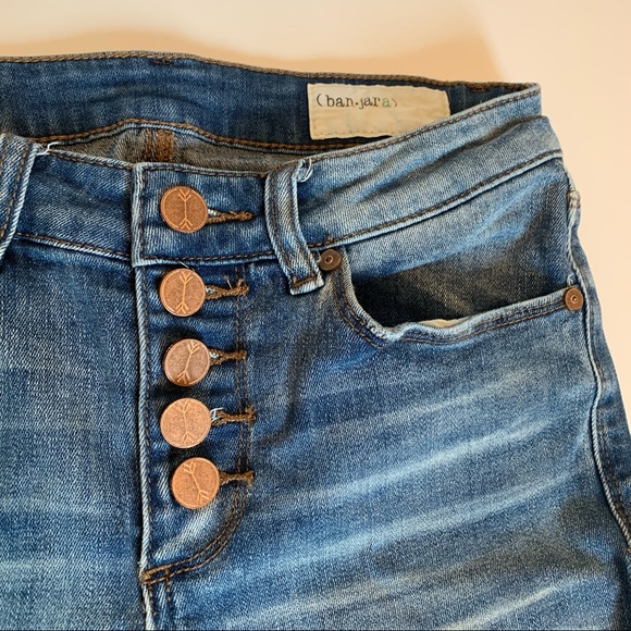 Boutique High Waisted Cutoff Skinny Jeans, 27 - Picture 6 of 7